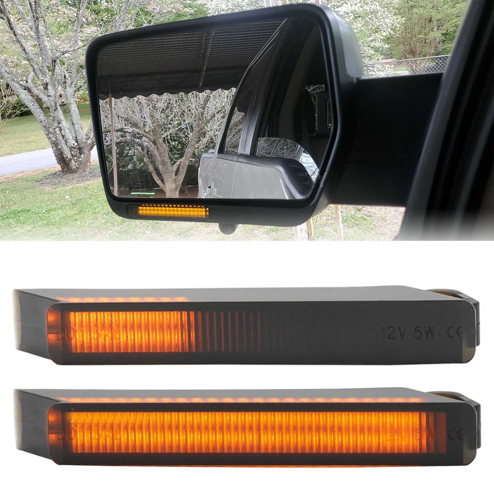 Amazon.com: AUTOXBERT Amber LED Side Mirror Turn Signal
